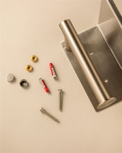 Load image into Gallery viewer, COSMIC Architect Toilet Roll Holder, With Cover, Brushed Copper Metal