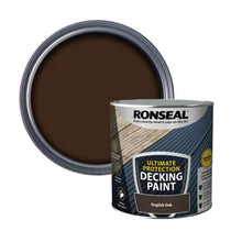 Load image into Gallery viewer, Ultimate Protection Decking Paint English Oak 2.5 litre