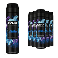 Load image into Gallery viewer, Lynx Fine Fragrance Collection Blue Lavender Body Spray Deodorant 200ml, 6 Pack