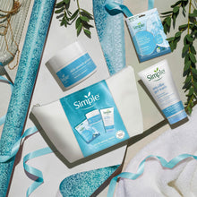 Load image into Gallery viewer, Simple Hydrating Skin Regime Gift Set - Sheet Mask, Facial Gel Wash &amp; Quench Cream