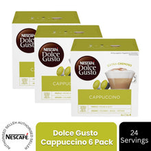 Load image into Gallery viewer, Nescafe Dolce Gusto Coffee Pods Caps Box of 16 Cappuccino Extra Cremoso