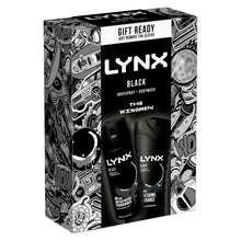 Load image into Gallery viewer, Lynx Black THE WINGMEN Body Spray &amp; Body Wash Duo Gift Set for Him