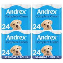 Load image into Gallery viewer, Andrex Toilet Roll Classic White Fragrance-Free 2 Ply Toilet Paper, 96 Rolls