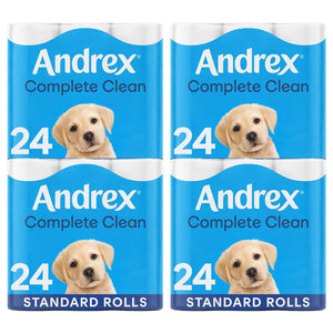 Andrex Toilet Roll Classic White Fragrance-Free 2 Ply Toilet Paper, 96 Rolls
