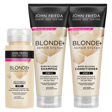 Load image into Gallery viewer, John Frieda Blonde + Repair Haircare Range- Shampoo, Conditioner &amp; Pre-Treatment