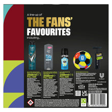 Load image into Gallery viewer, FIFA Fans Favourites Gift Set for Him Body Wash, Spray &amp; Skills Ball + Pump