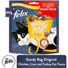 Load image into Gallery viewer, Felix Goody Bag Original Chicken, Liver and Turkey Cat Treats, 200g