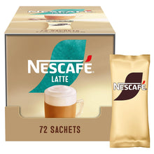 Load image into Gallery viewer, Nescafe Latte Instant Coffee Sachets 72 Pack - Creamy Frothy Instant Drink 18g
