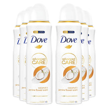 Load image into Gallery viewer, Dove Advanced Care Antiperspirant Deo Coconut &amp; Jasmine Flower Scent 200ml, 6pk