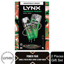 Load image into Gallery viewer, Lynx Jungle Fresh Gift Set Bodywash &amp; Body Spray Duo Energising Grooming Kit