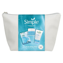 Load image into Gallery viewer, Simple Hydrating Skin Regime Gift Set - Sheet Mask, Facial Gel Wash &amp; Quench Cream