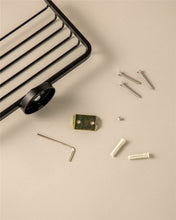 Load image into Gallery viewer, COSMIC Shower Basket Black Matte, Screw Mount, 20x11.5x5 cm