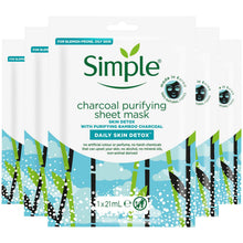 Load image into Gallery viewer, 5x of Simple Kind to Skin Moisturising &amp; Hydrating Sheet Mask with NaturalFibers