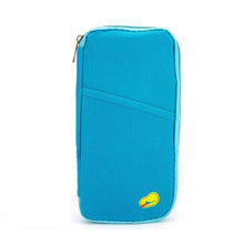 Load image into Gallery viewer, Travel Document and Passport Holders With a Zip-Up Design, Blue