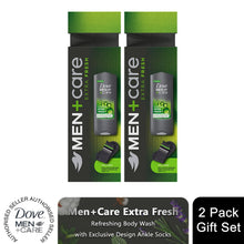 Load image into Gallery viewer, Dove Men+Care Extra Fresh Body Wash Gift Set for Men with Exclusive Socks