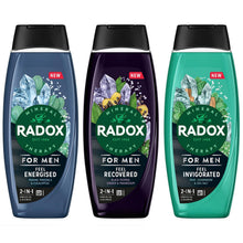 Load image into Gallery viewer, Radox Mineral Therapy 2in1 Shower Gel &amp; Shampoo Feel Invigorated, Recovered &amp; Energised 450ml, Each
