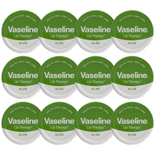 Load image into Gallery viewer, Vaseline Lip Balm Aloe Vera 20g, 12 Pack Lip Therapy Soothing Moisturising Care