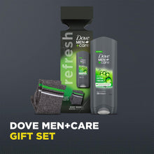 Load image into Gallery viewer, Dove Men+Care Refresh Extra Fresh Bodywash Gift Set for Him with Ankle Socks