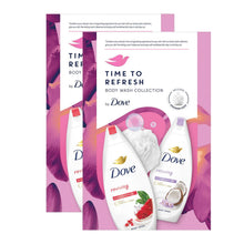 Load image into Gallery viewer, Dove Time to Refresh Body Wash Collection 2Pcs Gift Set for Her with Shower Puff