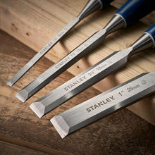 Load image into Gallery viewer, STANLEY 5002 B/E CHISEL SET 4PC + OILSTONE