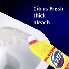 Load image into Gallery viewer, Domestos Thick Bleach Citrus Fresh Powerful Toilet &amp; Bathroom Cleaner 1L, 12Pk