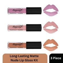 Load image into Gallery viewer, Nude Matte Lipstick Set Waterproof Long Lasting Liquid Lip Gloss 6 Shades Kit