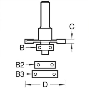 TREND C152 X 1/4 TC BISCUIT JOINTER SET