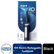 Load image into Gallery viewer, Oral-B iO4 Electric Rechargeable Toothbrush with 4 Modes &amp; UK 2 Pin Plug, Black