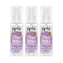 Load image into Gallery viewer, Impulse Inner Peace Body Fragrance Mist Fruity Black Currant&amp;Sandalwood, 3x150ml