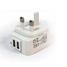 Load image into Gallery viewer, FX Powabud Mains 2 Port USB Or 3 Port USB Charger - 2.1Amp/3.1Amp[2Port USB 2.1Amp - White]
