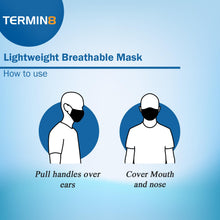 Load image into Gallery viewer, Termin8 Water Repellent Reusable Adult/Teen Face Covering Mask - Pink