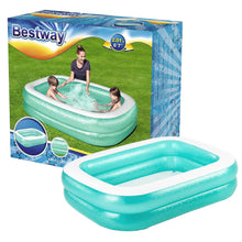 Load image into Gallery viewer, Bestway Inflatable Family Rectangular Pool with Repair Patch, 6'7"x20”or8'7"x20”