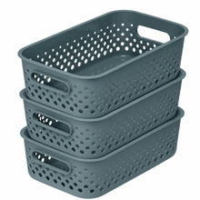 Load image into Gallery viewer, SmartStore Essence Medium 5.6L Storage Basket, 3 Pack Organiser Bins, Underseas