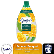Load image into Gallery viewer, Comfort Botanical Fabric Conditioner Summer Bouquet Softner 960ml, 64 Washes