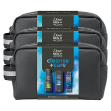 Load image into Gallery viewer, Dove Men+Care Gift Set Cleanse+Care Washbag, Bodywash, Deodorant &amp; Shampoo