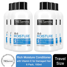 Load image into Gallery viewer, Tresemme Moisture Rich Conditioner with Vitamin E for Damaged Hair 100ml, 6 Pack