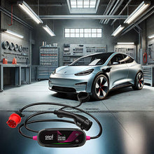 Load image into Gallery viewer, Cord EVIRA Professional 10m Portable EV Charger 2.3kW to 22kW w/ UK adaptor kit