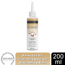 Load image into Gallery viewer, John Frieda Blonde Gold Silk Illuminating Water with Niacinamide &amp; Biotin, 200ml