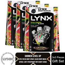 Load image into Gallery viewer, Lynx All Stars Gift Set for Men Epic Fresh, Africa, Black Scent Grooming Kit