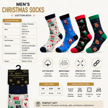 Load image into Gallery viewer, RJM Mens Christmas Novelty Socks UK 7-11 Festive Funny Winter Gift Socks