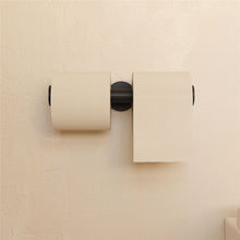 Load image into Gallery viewer, COSMIC Architect Double Toilet Roll Holder | Black | No Cover | Minimal