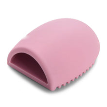 Load image into Gallery viewer, Silicone Egg Sponge Scrubber Make-Up Brush Cleaner - Pink