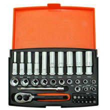 Load image into Gallery viewer, BAHCO SL25L SOCKET SET 37PC 1/4SQDR MM DEEP