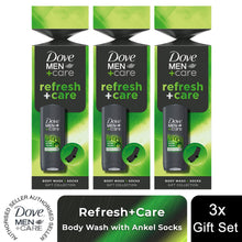 Load image into Gallery viewer, Dove Men+Care Gift Set Refresh+Care Extra Fresh Body Wash &amp; Socks 1 Piece
