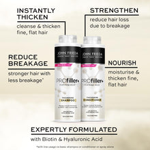 Load image into Gallery viewer, John Frieda Pro Filler+ Thickening Fine Hair Shampoo &amp; Conditioner Silicon-Free