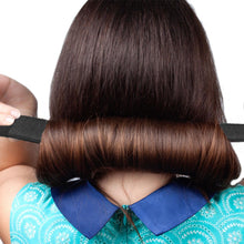 Load image into Gallery viewer, Aquarius Hair Bun Maker Donut Ring Black Lightweight Easy Updo Styling Tool Ring