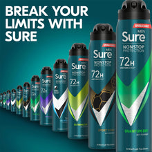 Load image into Gallery viewer, Sure Men Anti-perspirant 72H Nonstop Protection Quantum Dry Deodorant, 3x250ml