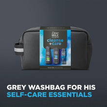 Load image into Gallery viewer, Dove Men+Care Gift Set Cleanse+Care Washbag, Bodywash, Deodorant &amp; Shampoo