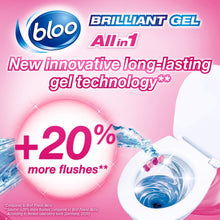 Load image into Gallery viewer, Bloo Toilet Rim Block Gel All-in-1 Cleaner Arctic Ocean &amp; Spring Rain 7x42g