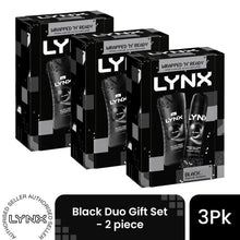Load image into Gallery viewer, Lynx Black Duo Gift Set 2 piece, Choose Your Pack Size 1,2,3 or 4